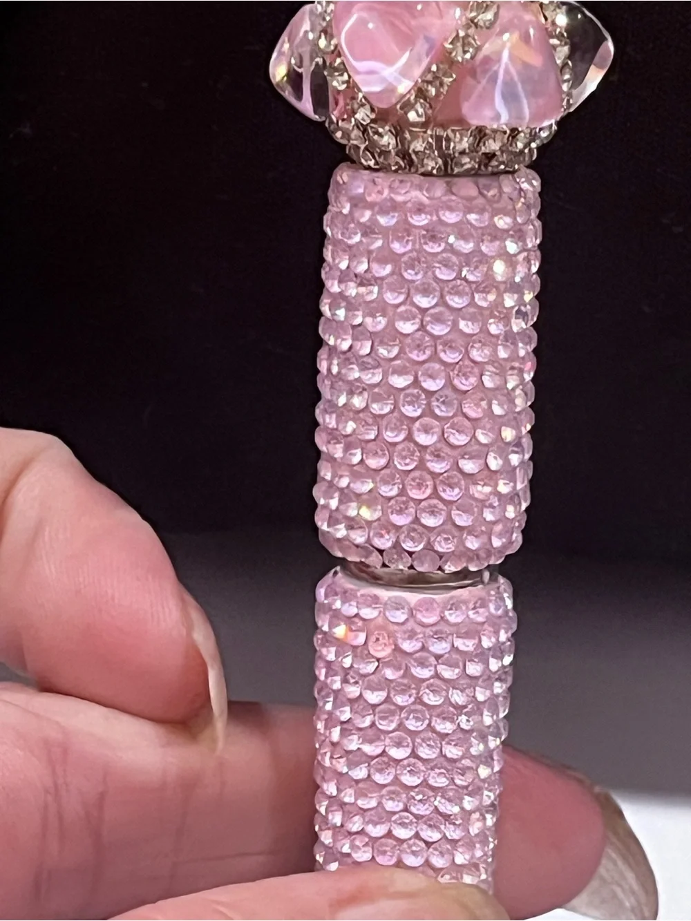 Rare Designer inspired silicone purse focal fancy beaded pen